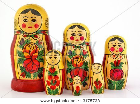 Matreshka. Traditional Russian Wooden Doll