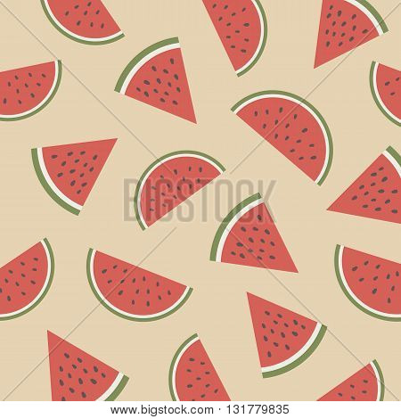 the retro watermelon pattern pastel wallpaper, vintage style