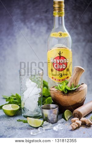 Cuban Mojito With Havana Club Rum.