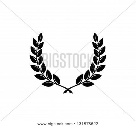 Black silhouettes isolated on white background. Vector icon.