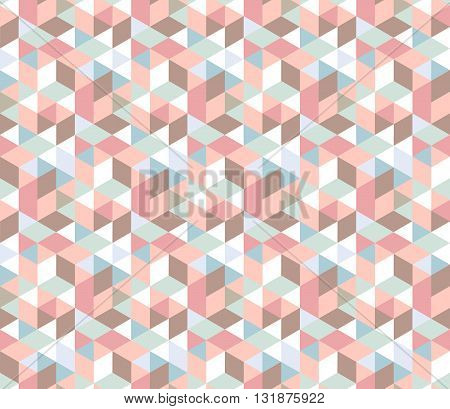 Seamless vector geometric rhombus color pattern background