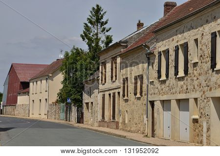 Le Bellay en Vexin France - august 1 2015 : the picturesque village in summer