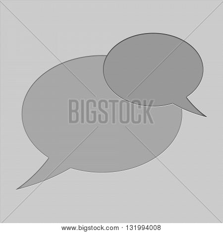Pictograph of chat bubble. Speach bubbles icon.