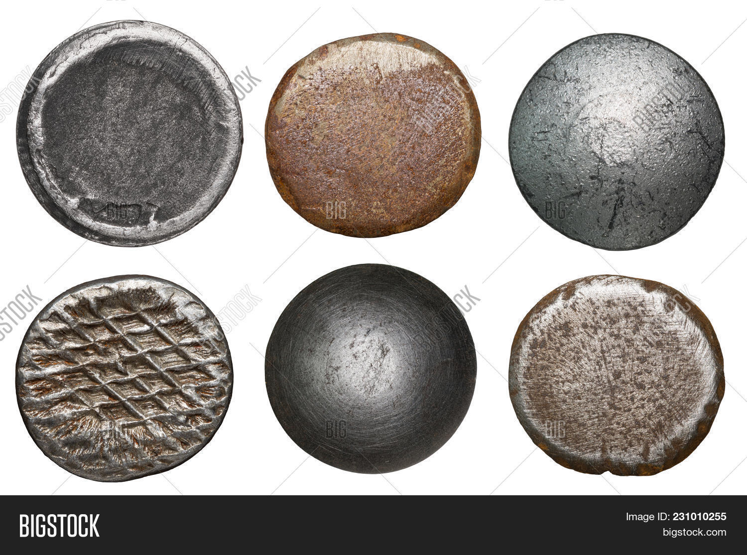 Old Nail Rivet Heads Image & Photo (Free Trial) | Bigstock