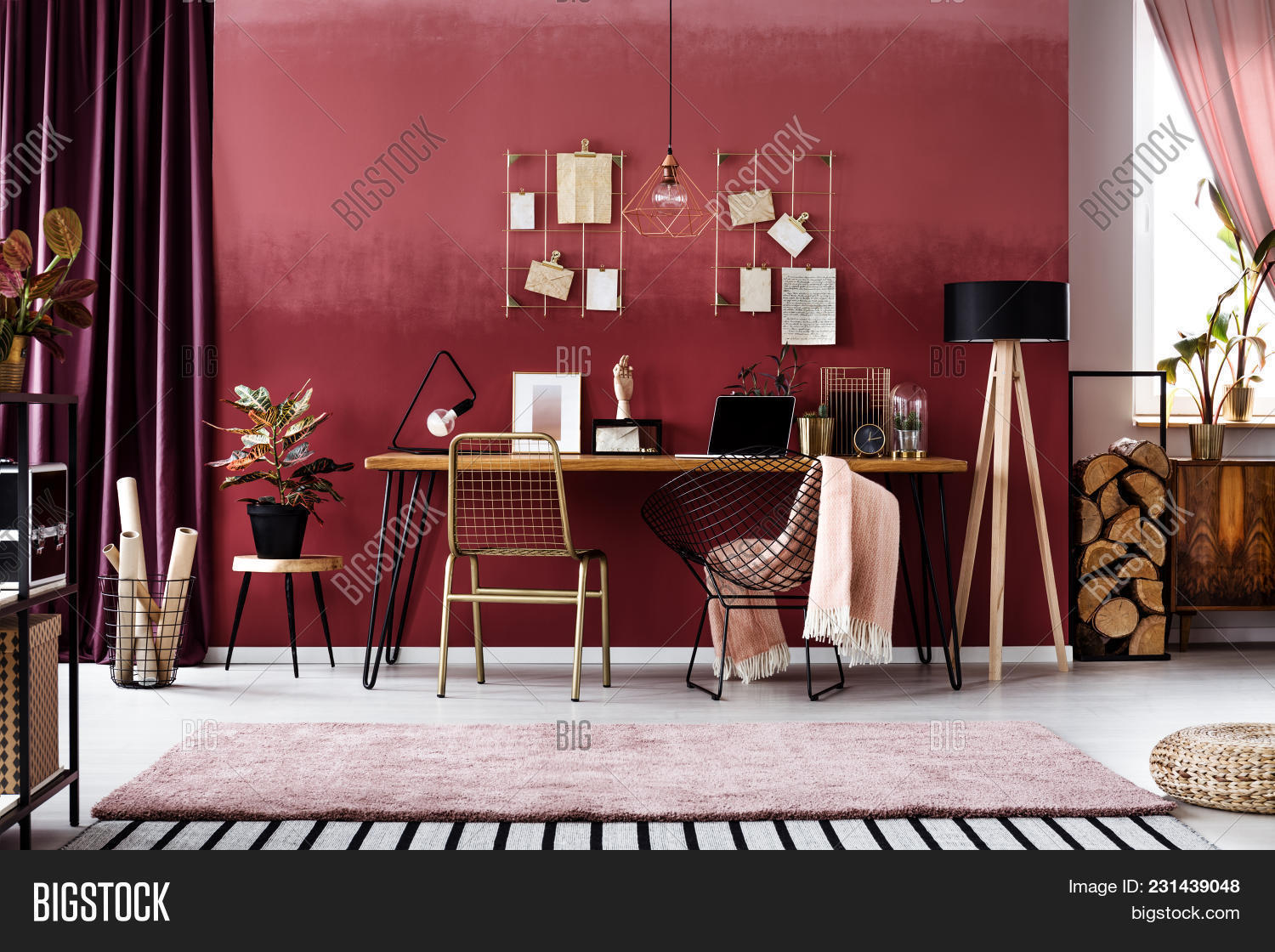 Red Home Office Image & Photo (Free Trial) Bigstock