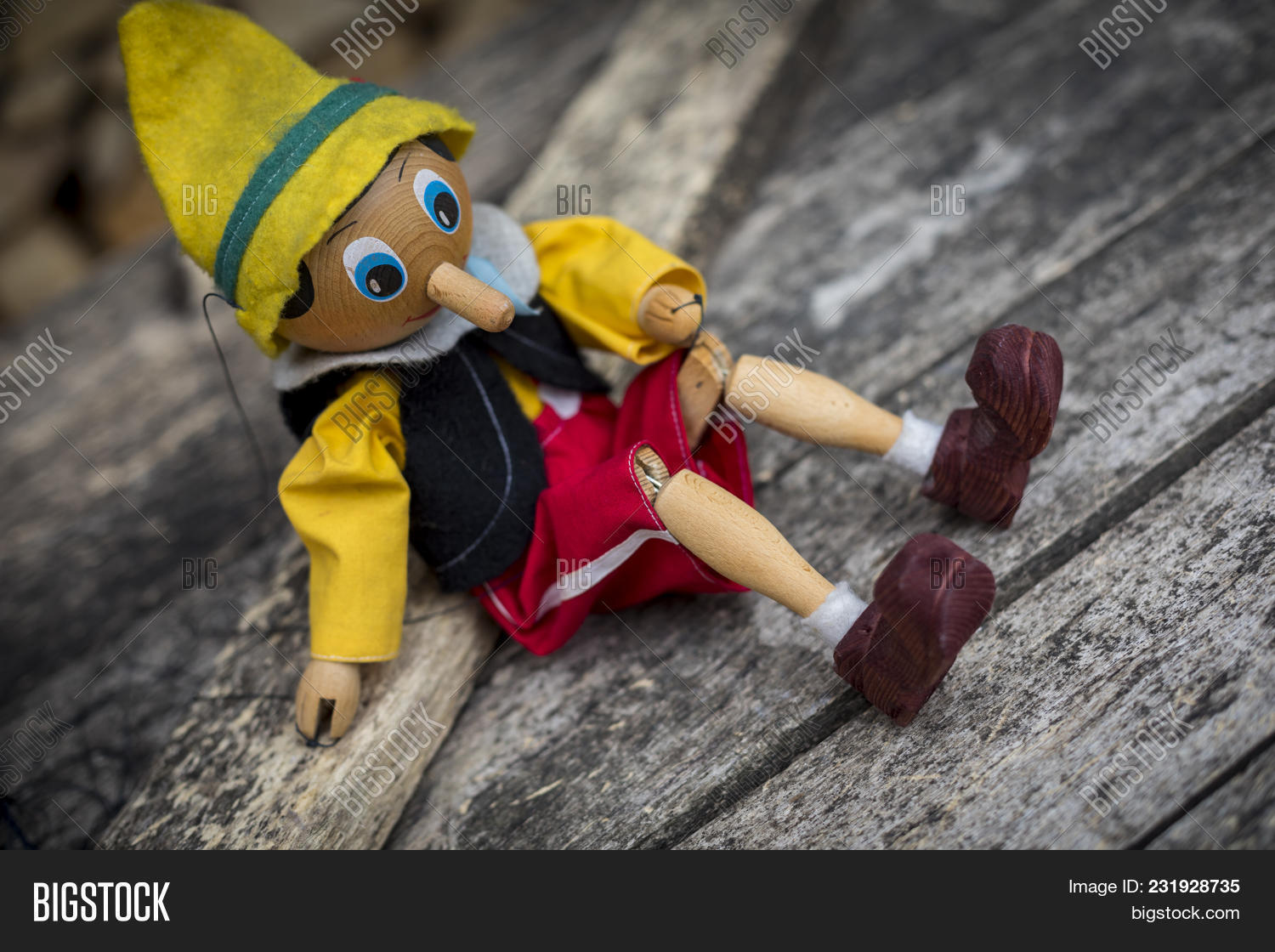 old pinocchio doll
