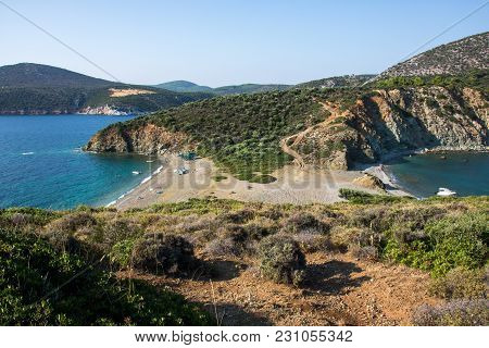 Lemos Beach On Greek Peninsula Sithonia (chalkidiki)