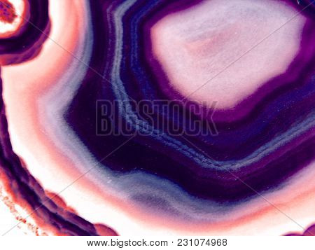 Botswana Agate Chalcedony Quartz Macro Detail Semigem Geological Mineral Texture Background