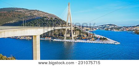 The Franjo Tudman Bridge In Dubrovnik Croatia