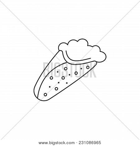 Greek Pita Icon. Outline Illustration Of Gyros Pita Vector Icon For Web And Advertising