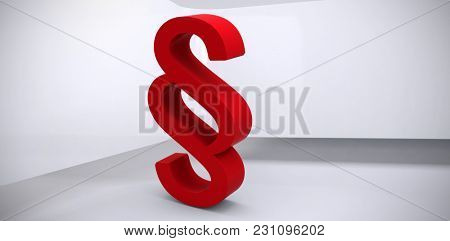 Vector icon of section symbol against abstract room