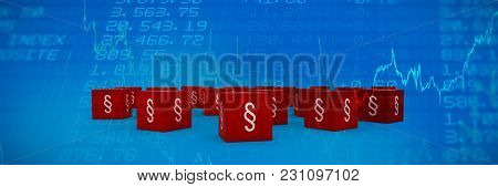 Vector icon of section symbol against stocks and shares