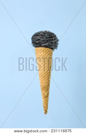 Metallic Scouring Pad Ice Cream
