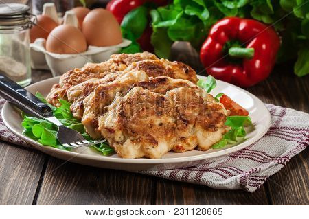 Chicken Medallion With Red Pepper Portions