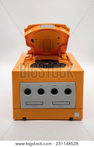 Nintendo Gamecube Console, Vintage Portable Game By Nintendo.