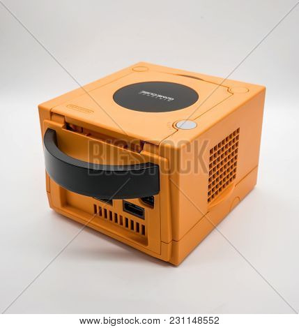 Nintendo Gamecube Console, Vintage Portable Game By Nintendo.