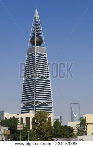 Al Faisaliah Tower And Surroundings On October 21, 2007 In Riyadh, Saudi Arabia.