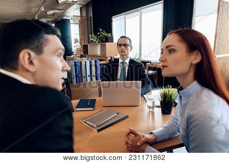 Dissolution Of Marriage Of Two Adults. Divorce Of Adult Couple. Adult Couple Is Divorced. Divorcing 