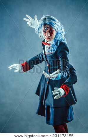 Six-armed Woman With The Third Eye. Mad Circus Troupe.