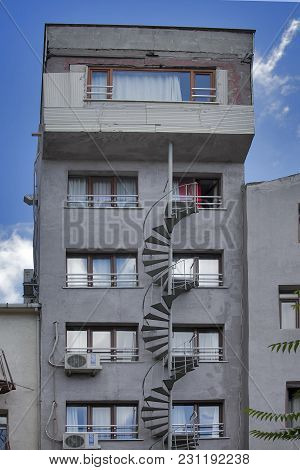 Istanbul Turkey 05 July 2017 Old House In Municipality Of Belediye In Istanbul.