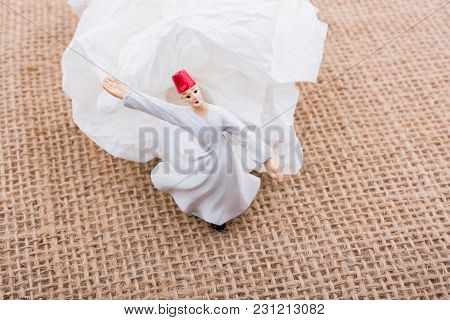 Sufi Dervish Figurine Model In Small Size In View