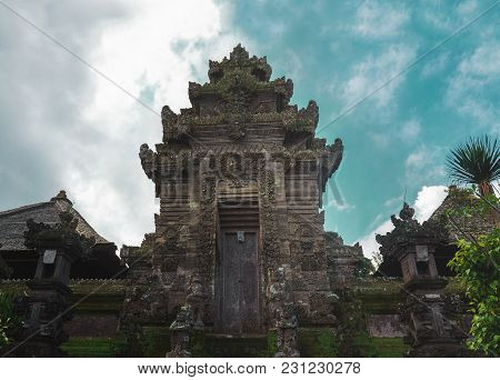 Bali Temple Gate. Entrance Of Hindu Temple