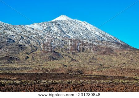Desert Landscape In Volcan Teide National Park, Tenerife, Canary Island, Spain