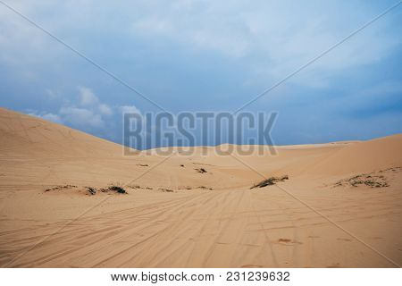 White Sand Dunes Muine In Vietnam In The Summer