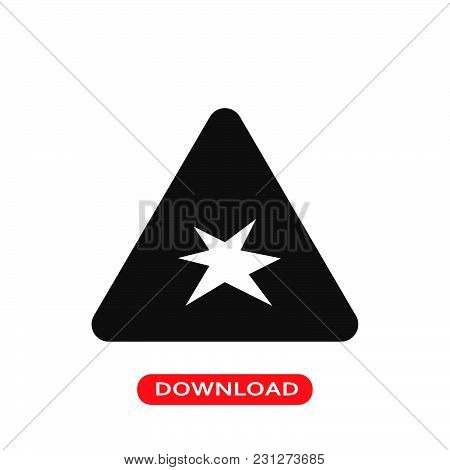 Explosive Icon Vector In Modern Flat Style For Web, Graphic And Mobile Design. Explosive Icon Vector