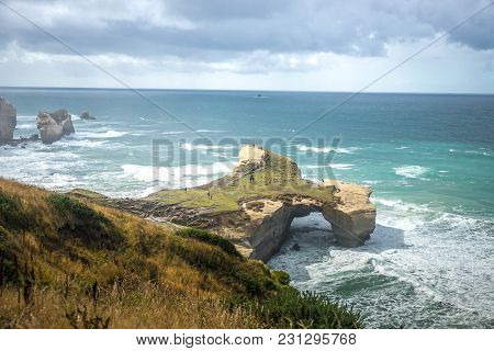 Tunnel beach view, Dunedin, South Island, New Zealand