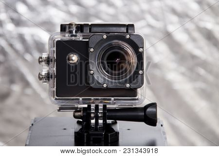 A Small Video Camera In A Waterproof Case