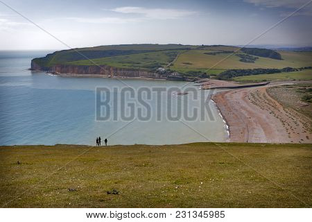 Beachy Head, Sussex, Uk - May 11 : The Belle Toute Lighthouse At Beachy Head In Sussex On May 11, 20