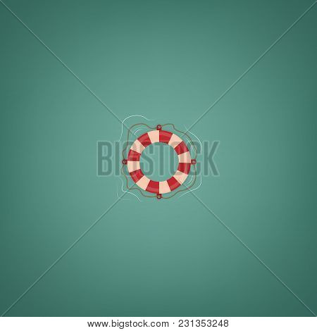 Lifebuoy. Summer And Sun. Vector Illustration On A Summer Theme