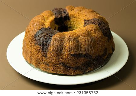 Homemade Banana Chocolate Bundt Cake Ready To Serve