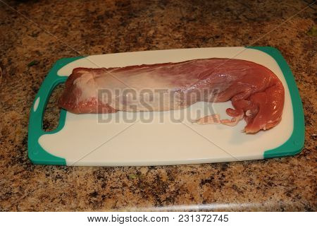 Raw Pork Tenderloin Ready To Cook A Common Cut Of Pork