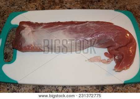 Raw Pork Tenderloin Ready To Cook A Common Cut Of Pork