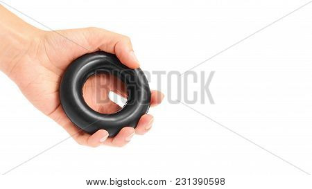 Sport Hand Expander Isolated On White Background. Copy Space, Template.