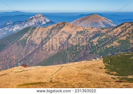Mountain Landscape In The Vratna Valley At The National Park Mala Fatra, Slovakia, Europe.