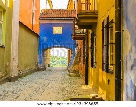 Warsaw Postcard. The Ancient Houses Restored In The Old Town Or Stare Miasto. Warsaw, Poland.