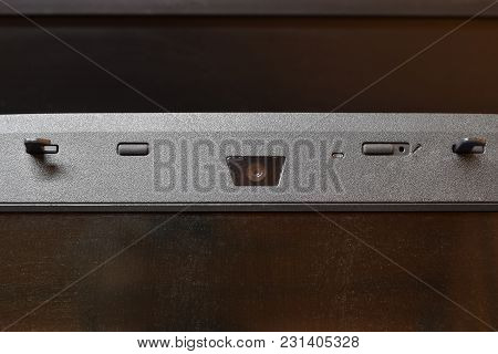 Web Camera, Attached To The Monitor. Equipment For Video.