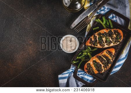 Pollo A Fisarmonica Con Ricotta E Spinaci