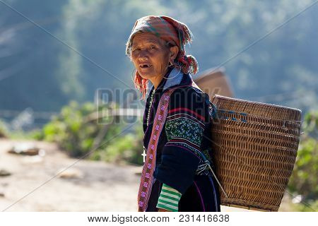 Street Scene With Local Hmong People