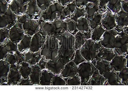 Black Spunge Texture As Very Nice Background