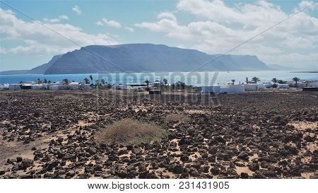 Caleta De Pedro Barba, La Graciosa, With A View Of Lanzarote, Canary Islands