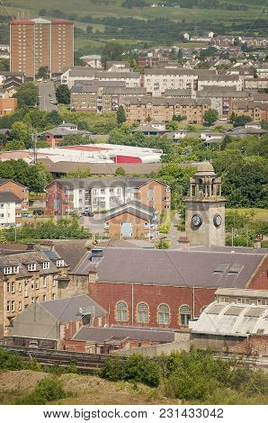 A View Of Clydebank Town From The Top Of The Titan Crane.