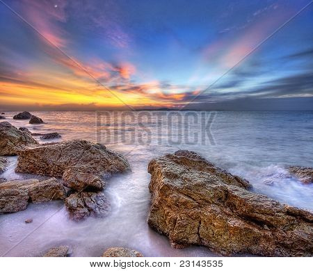 Puesta de sol de Pattaya