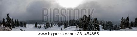 Panorama Of The Famous Mountain Igman In Bosnia And Herzegovina