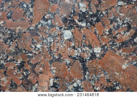 Irregular Pattern Of Polished Pink Granite Stone