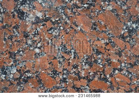 Granular Pattern Of Polished Pink Granite Stone