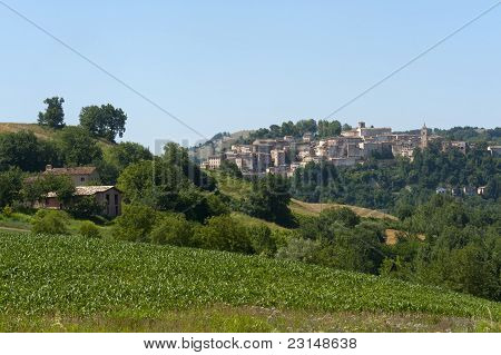 Amandola (fermo, Marche, Italien) - gamle bydel
